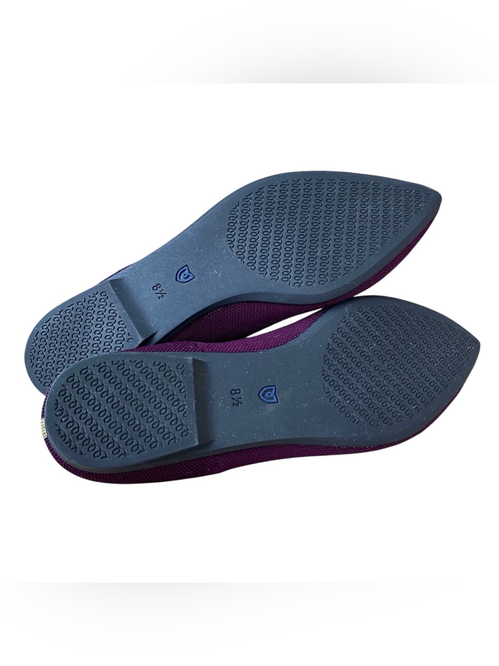 ROTHY’s “The Point II” Maroon & Gold Woven Flats - Picture 12 of 14